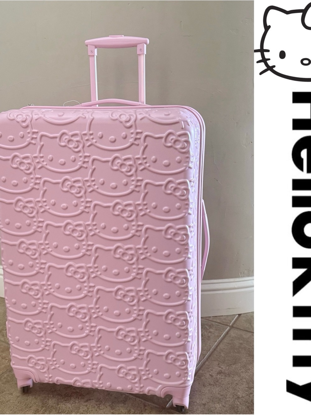 HELLO KITTY all Pink Light Weight luggage 28”